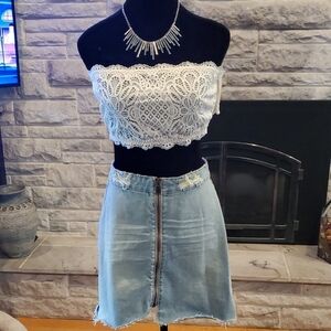 One Teaspoon  by Recolve Blue Jean Skirt. Size 26.